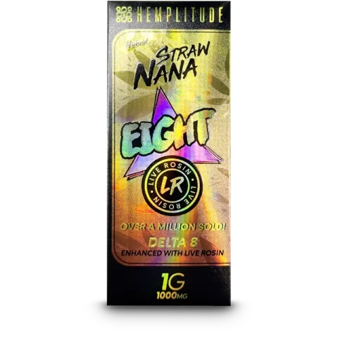Hemplitude 1000mg Delta 8 Disposable Strawnana