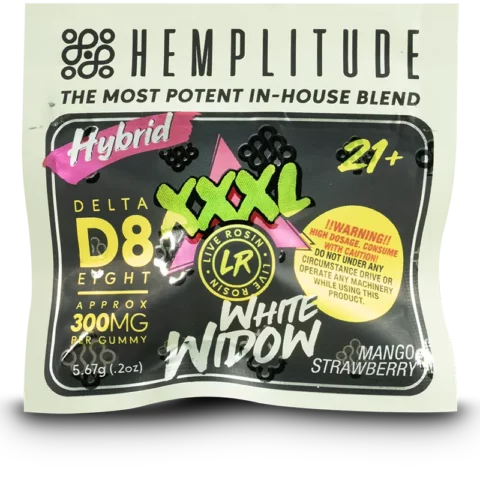 Hemplitude 300mg XXXL Gummies White Widow