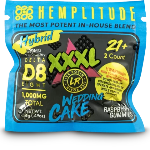 Hemplitude 500mg XXXL Gummies Wedding Cake
