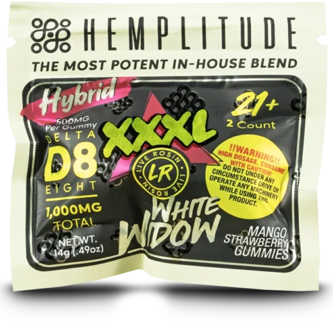 Hemplitude 500mg XXXL Gummies White Widow