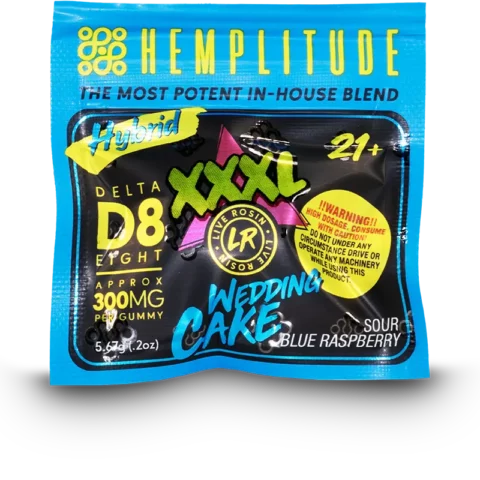 Hemplitude 300mg XXXL Gummies Wedding Cake