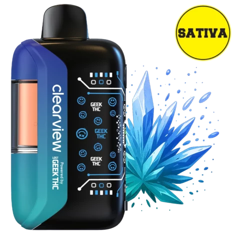 Geek THC 9300mg Disposable Blu Razz Ice