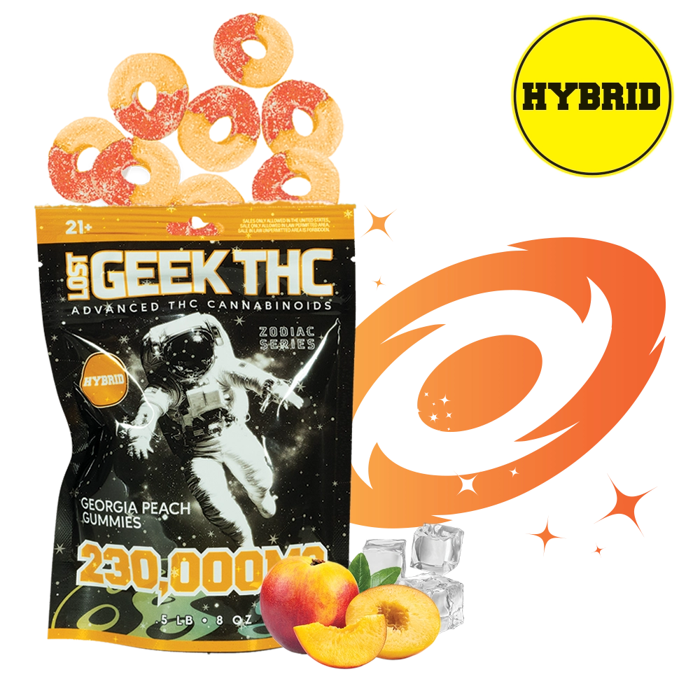 Geek THC 8518.52mg Gummies Georgia Peach