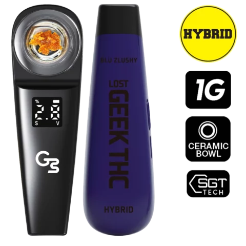 Lost Geek THC 1000mg Dab Disposable Blu Zlushy
