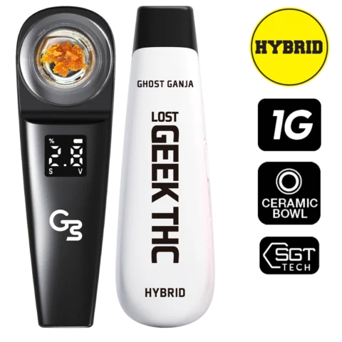 Lost Geek THC 1000mg Dab Disposable Ghost Ganja